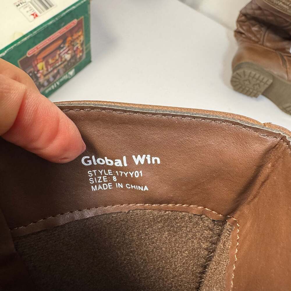 Global Win Dark Brown Riding Boots Size 8 - Picture 6 of 6